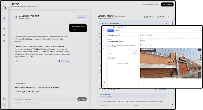 NetVet AI-Powered Company Discovery Platform